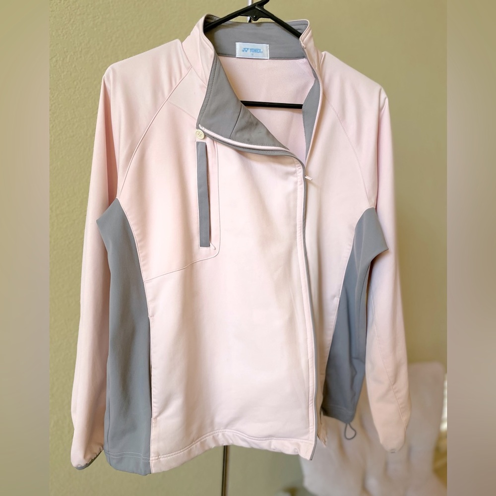 Women's Pink and Grey Yonex Warm Up Jacket